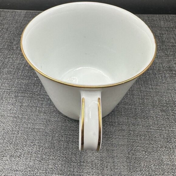 Mid Century Noritake Teacup Saucer Set Gold Rose Windsor 6530 Japan Vintage - Picture 5 of 8